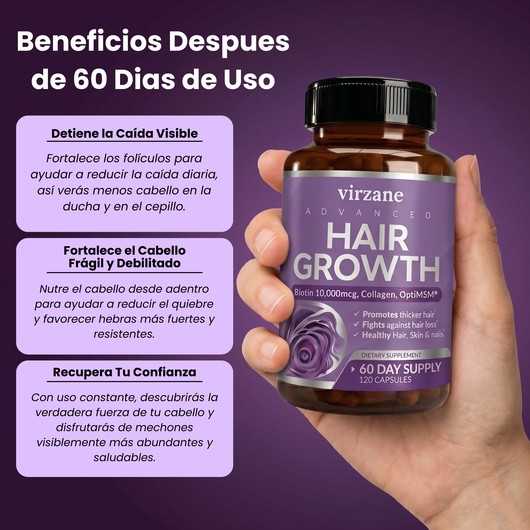 Crecimiento Capilar Avanzado para Mujeres de Virzane